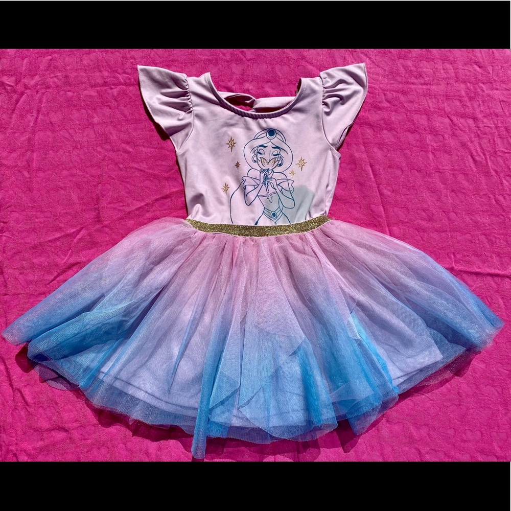 Disney Jasmine ombré Tutu Leotard Dress 5t